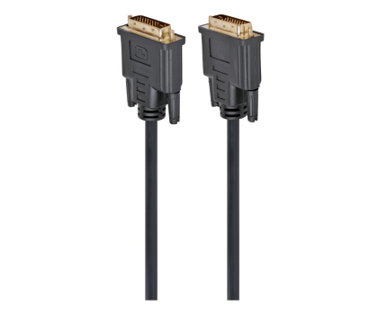 Kabel komputerowy GEMBIRD Kabel DVI-D(M)/DVI-D(M)(24+1) Dual Link Ferryt 1.8M Czarny CC-DVI2-BK-6